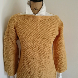 スラッシュドネックセーター 1枚目の画像