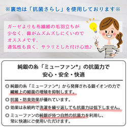 【受注生産】フィルターポケット付 小池都知事風マスク 《細ラインタイプ》 4枚目の画像