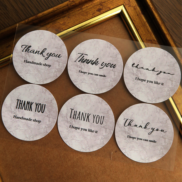 【105】サンキューシール 48枚 クラフト sanaラベル 105】サンキューシール 48枚 クラフト sanaラベル