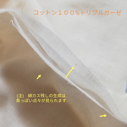 即日発送⊂▤⊃  プリーツマスク３枚セット☆トリプルガーゼとT/Cブロード☆ノーズフィッター装着可能 5枚目の画像