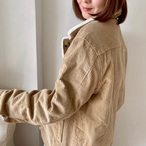 大人気】軽くて暖かい♪イージーケア/ユニセックス/コーデュロイ ボア