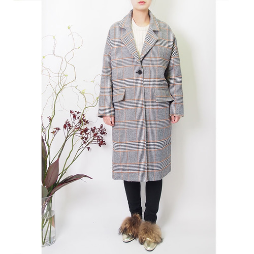 Acne Studios チェスターコート チェック柄 Acne Studios チェスターコート チェック柄