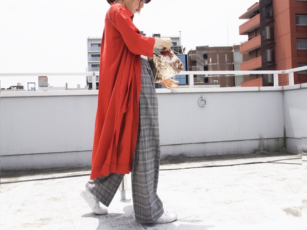 【再販】シルクタッチ シャツ ワンピース コート