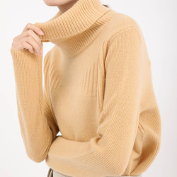 【再販】上質なカシミヤ100％ 大きい衿のセーター　(全2色)18k006 5枚目の画像