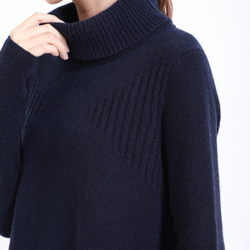 【再販】上質なカシミヤ100％ 大きい衿のセーター　(全2色)18k006 2枚目の画像