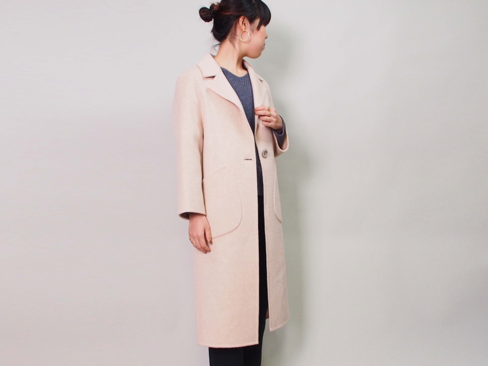【5日以内発送】リバーシブル生地のウール100%のチェスターコート