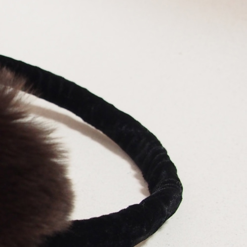 数量限定再販】ラビットファー イヤーマフ ブラウン その他