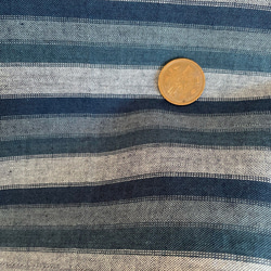 【三河木綿】ショート丈の着物袖プルオーバー 総手縫い -鰹縞 KMPO293 11枚目の画像