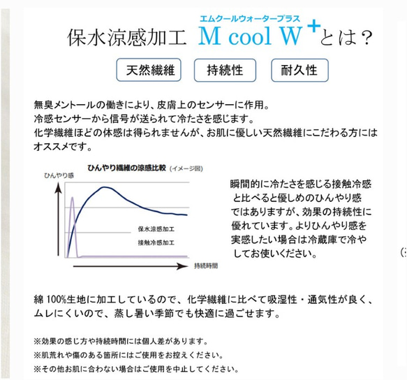 サイズと厚さが選べる夏マスク＊保水涼感加工生地使用のノーズワイヤー入りプリーツマスク＊ 3枚目の画像