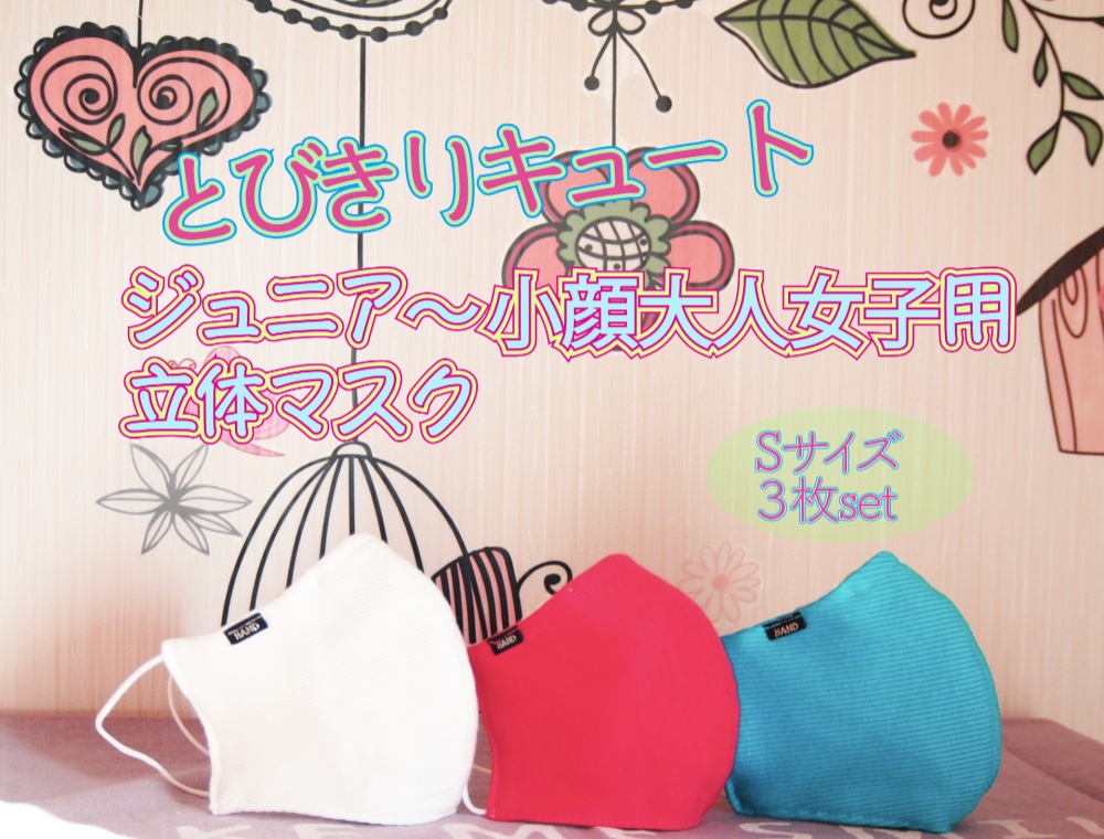 ハンドメイド マスク オーダー 女の子 ガールズ 子供 立体 インナーマスク 楽天市場】【売り切り】小さめ インナー マスク 立体 3d