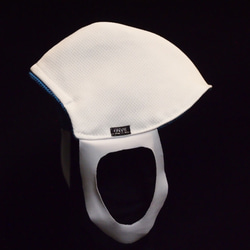 【夏マスク】【冷感】 超立体 アスリートマスク:ブルー 通勤　通学　ジムマスク　ワイヤー 速乾　抗菌　ひんやり 4枚目の画像