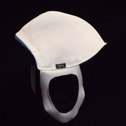 【夏マスク】【冷感】 超立体 アスリートマスク:ブルー 通勤　通学　ジムマスク　ワイヤー 速乾　抗菌　ひんやり 4枚目の画像