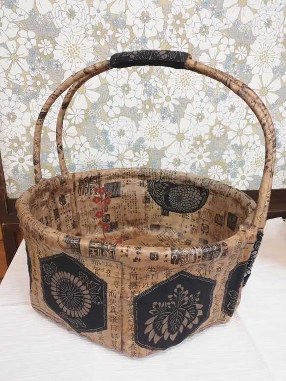 楽天市場】一閑張り買い物かご（小） : 虎斑竹専門店 竹虎