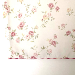 薔薇柄レースの小窓用カフェカーテン　 2枚目の画像
