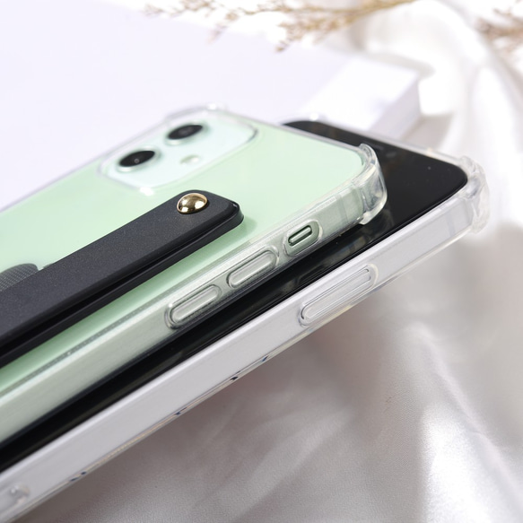 【文字入れ】iphoneシリーズ対応オーダーメイドiphone12スマホケース　スタンド機能　スライドベルト付き 6枚目の画像