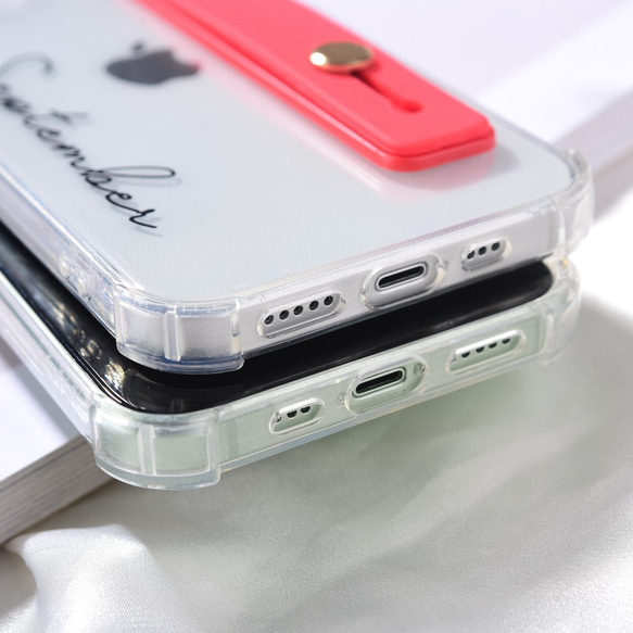 【文字入れ】iphoneシリーズ対応オーダーメイドiphone12スマホケース　スタンド機能　スライドベルト付き 7枚目の画像