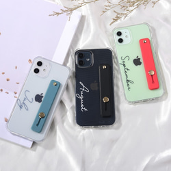 【文字入れ】iphoneシリーズ対応オーダーメイドiphone12スマホケース　スタンド機能　スライドベルト付き 8枚目の画像