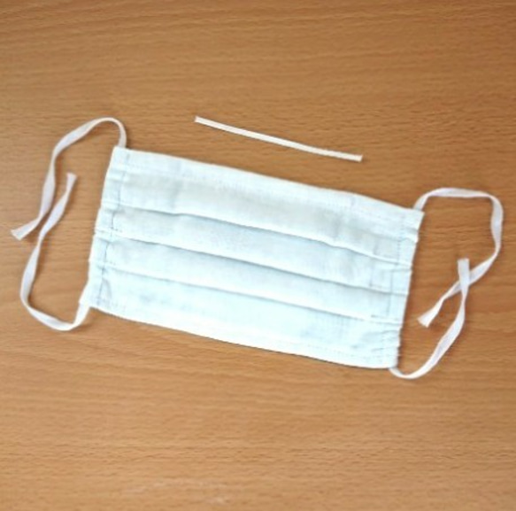 《再販》抗菌 抗ウィルス ダブルガーゼ使用 洗えるプリーツマスク 2枚目の画像