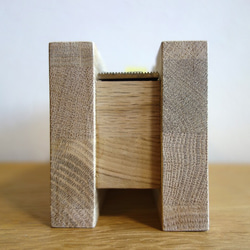 シンプル木材テープカッター（ナラ材） 3枚目の画像