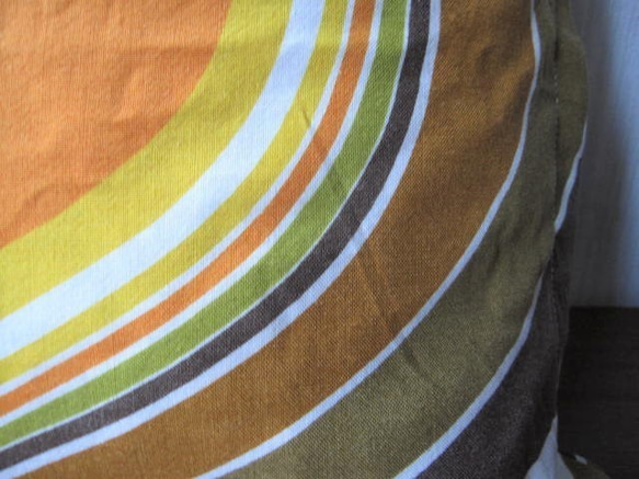 ヴィンテージカーテン使用のクッションカバー ミッドセンチュリー　モダン 2枚目の画像