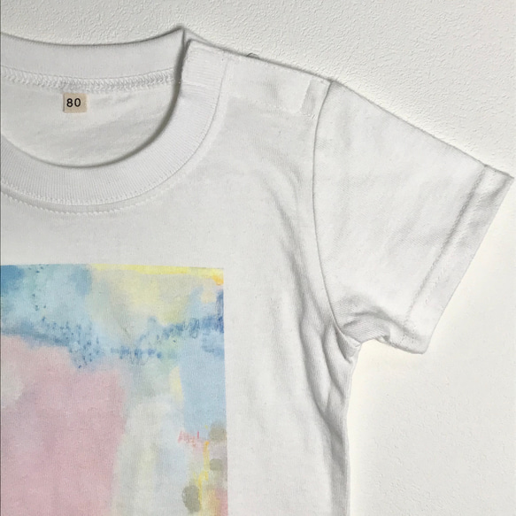 油彩画 ベビー半袖Tシャツ〈選べる3デザイン〉 2枚目の画像