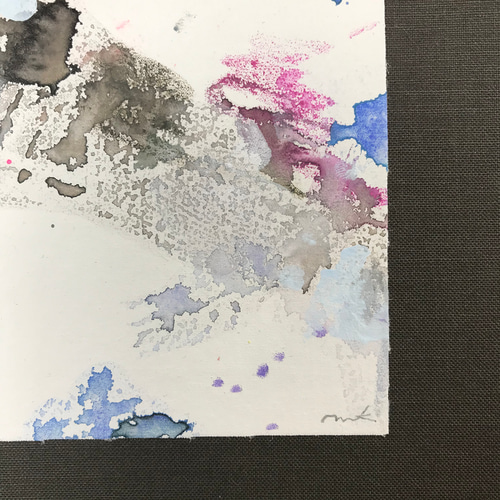 ドローイング アート作品 抽象画 水彩画 絵画 MarieK 通販