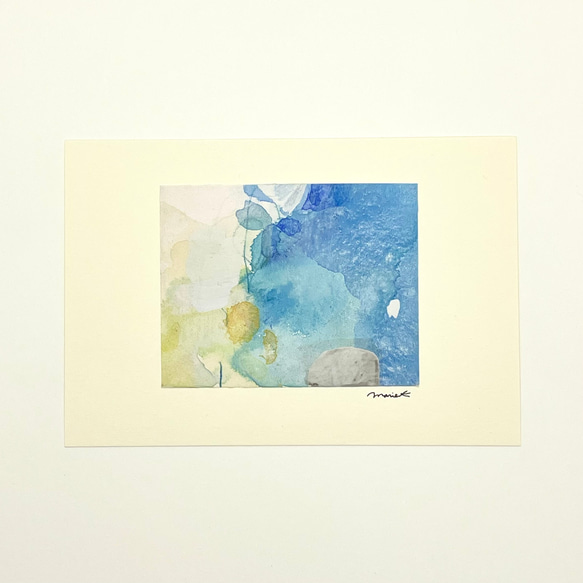 絵画販売・水彩画・原画「男の子と車」 | iichi 日々の暮らしを