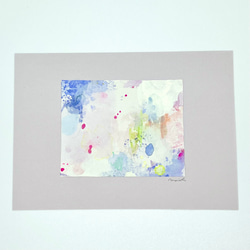 Sold＊ ミニアート作品 抽象画 水彩画 a28 絵画 MarieK 通販