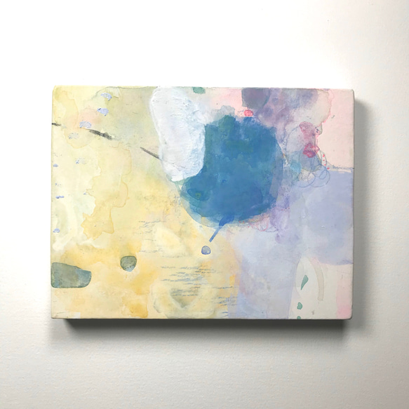 抽象画10 “Deep blue and light.” S8号(45.5×45.5cm) | yk3art