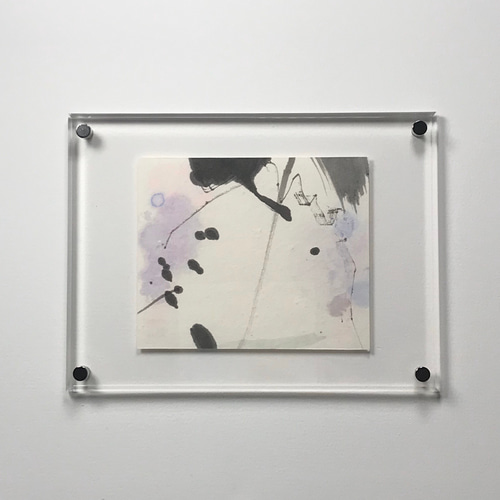 抽象 水墨画 二千十五年 A4サイズ（額付き！） 抽象 水墨画 二千十五年 A4サイズ（額付き！） 絵画