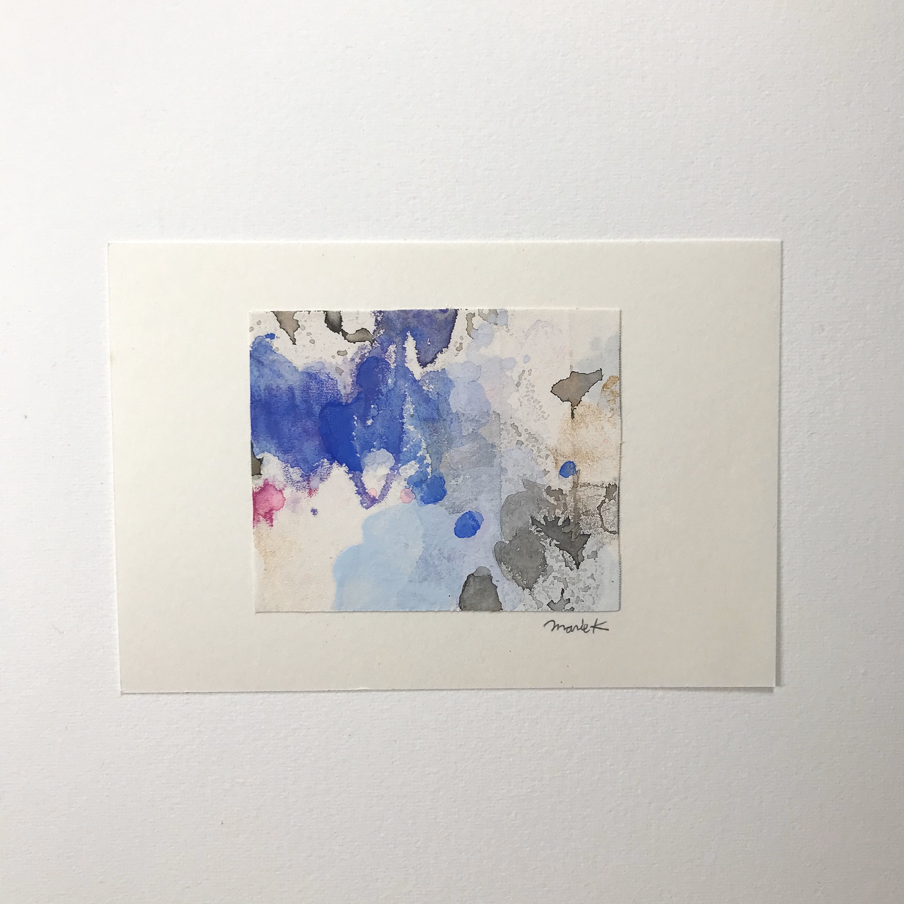 高速 割引 2025 東日本 ミニアート作品 9574122 通販 MarieK 絵画 a14 水彩画 抽象画 絵画