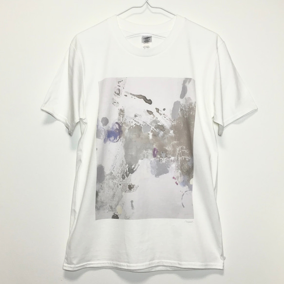 水彩画 抽象 アート Tシャツ 1枚目の画像