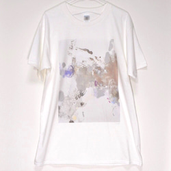 水彩画 抽象 アート Tシャツ 4枚目の画像