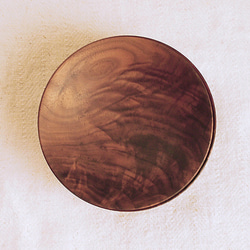 木のお皿・器 ブラックウォールナット材1　2皿セット 6枚目の画像
