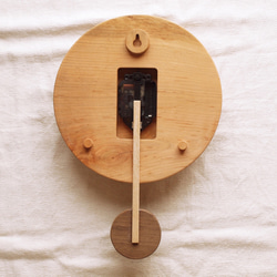 木製 振り子時計　桜材2 3枚目の画像
