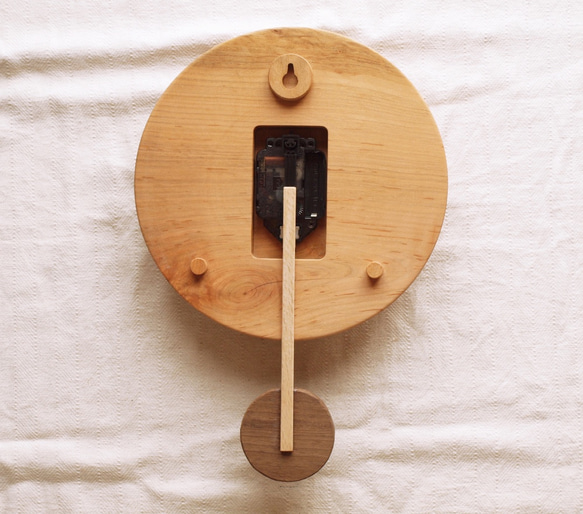 木製 振り子時計　桜材2 3枚目の画像
