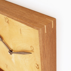 木製 箱型 振り子時計 ラワン材2 3枚目の画像