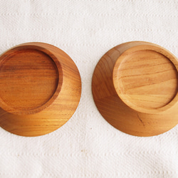 「ohtaroさまご注文品」木のお皿・器　ケヤキ材　2皿セット　 3枚目の画像
