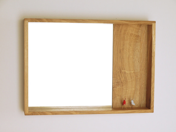 木製 箱鏡 楢材3 2枚目の画像