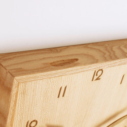 木製 箱型 振り子時計 ケヤキ材11 3枚目の画像