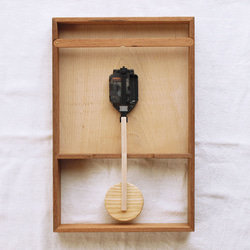 木製 箱型 振り子時計 ラワン材3 5枚目の画像