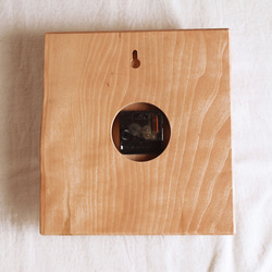 木製 掛け時計 カバ材1 3枚目の画像