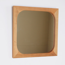 木製 鏡 桜材　ミラー 1枚目の画像
