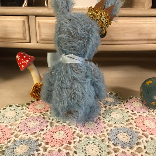 テディベア 王冠を被った青いうさぎ ぬいぐるみ Mad Puppeteer 通販