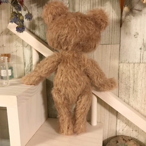 テディベア 水色ワンピースのベアさん ハンドメイド ぬいぐるみ Mad