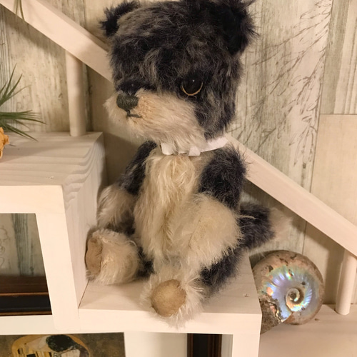 白い首輪のオオカミさん テディベア ぬいぐるみ Mad Puppeteer 通販