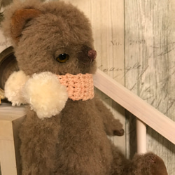 テディベア作家＊ヴィンテージ＊ぬいぐるみ＊NORIKO OKAMOTO ブラウン ふわもこベアさん テディベア ぬいぐるみ ぬいぐるみ Mad Puppeteer