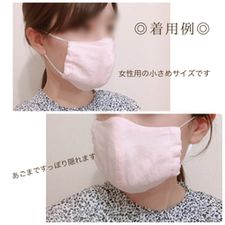 【再販】息が苦しくない　女性用　立体マスク　ちょうちょ　春色 4枚目の画像