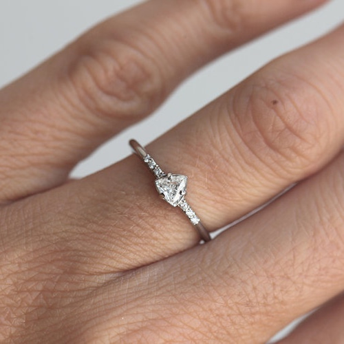 ダイヤモンド リング 1.007ct SI2-M-トリリアントカット