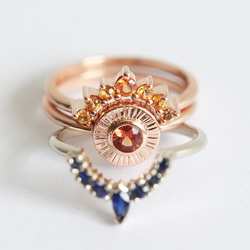 ☆大人気☆　夕焼け　セットリング　Sunset Ring Set 4枚目の画像